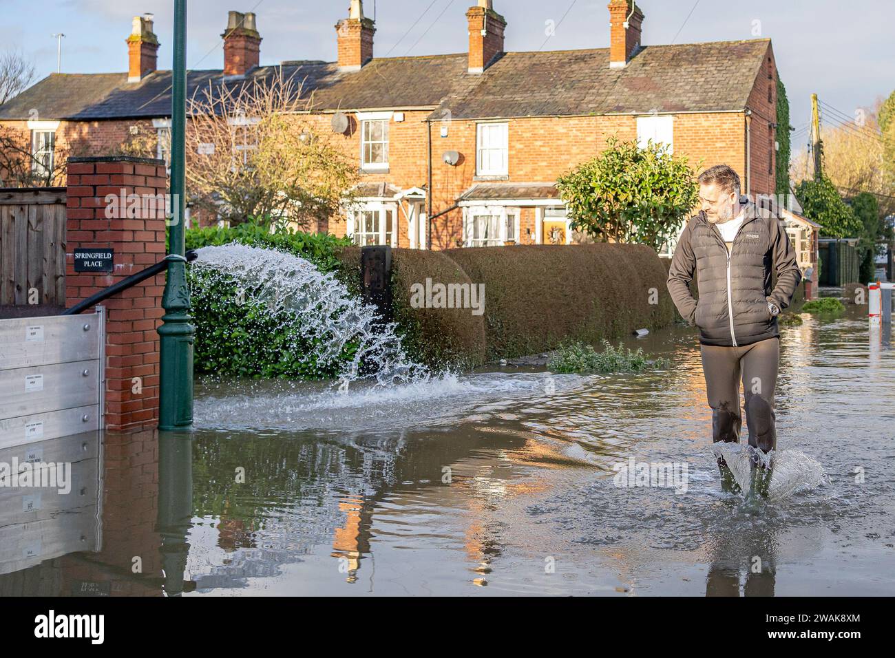 Bewdley, UK. 5th January, 2024. UK weather After many days of rainfall