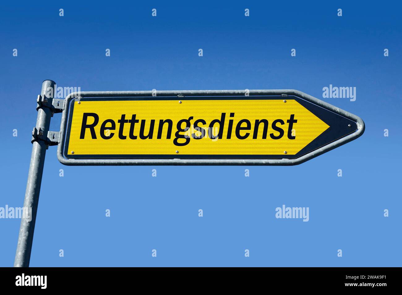 Wegweiser mit Rettungsdienst Wegweiser mit Rettungsdienst, 05.01.2024