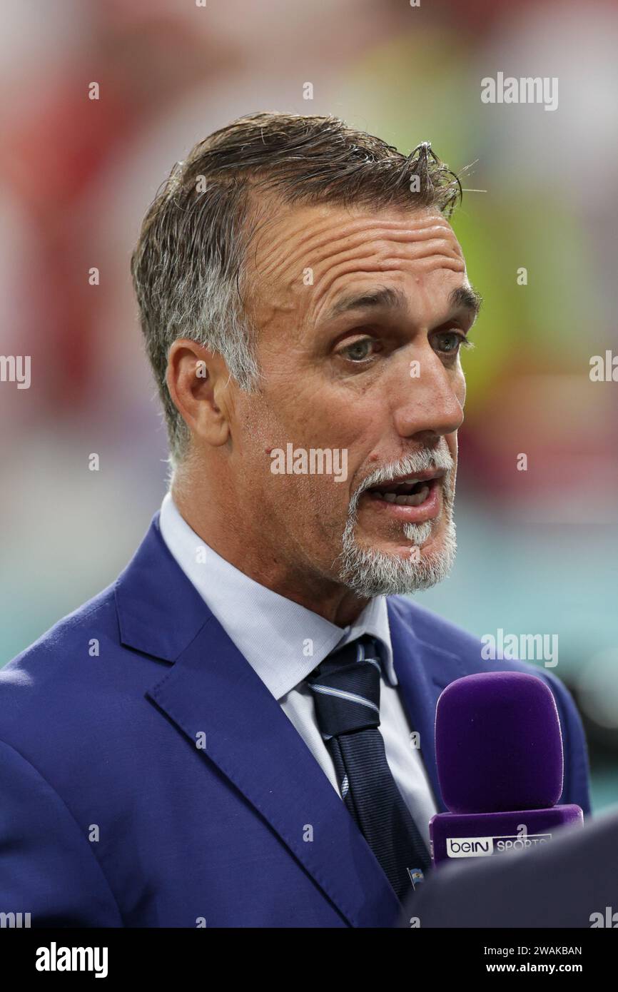Gabriel Omar Batistuta of Poland seen in action during the FIFA World Cup Qatar 2022 match between Poland and Argentina at Stadium 974. Final score; Poland 0:2 Argentina. (Photo by Grzegorz Wajda / SOPA Images/Sipa USA) Stock Photo