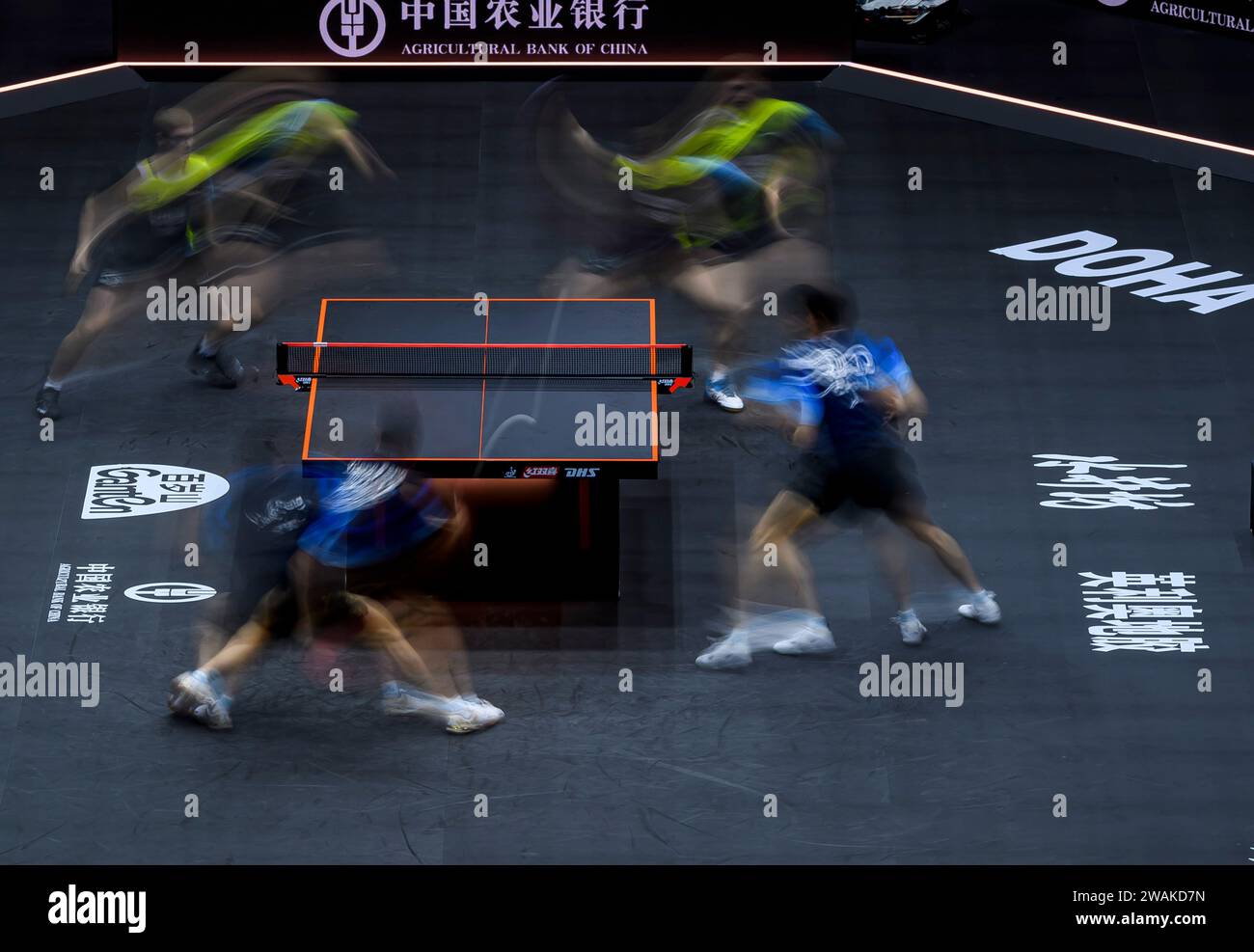 Doha. 5th Jan, 2024. This photo taken on Jan. 5, 2024 shows the men's