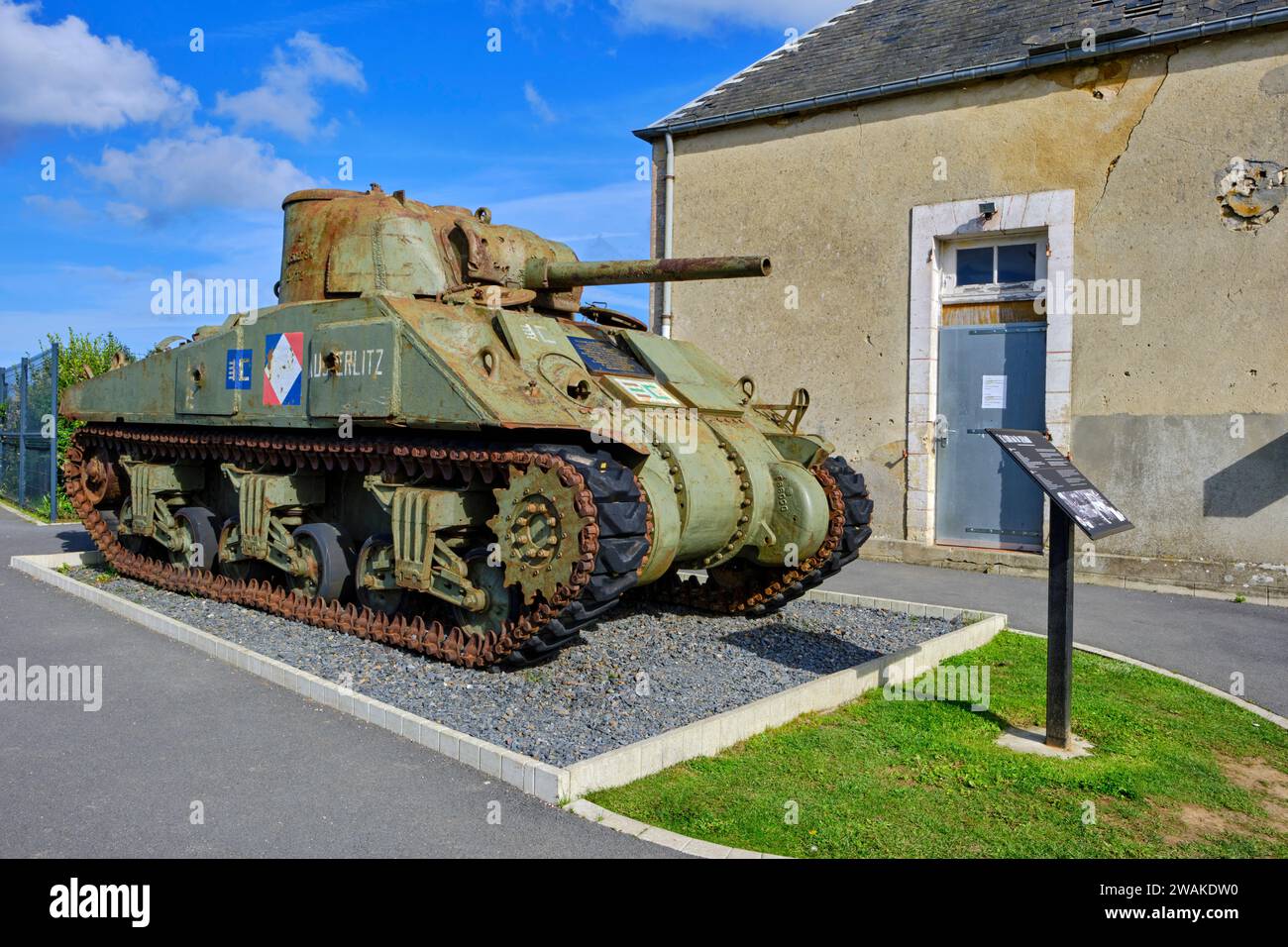 France, Calvados, Vierville-sur-Mer, Omaha Beach, D-Day museum Stock Photo
