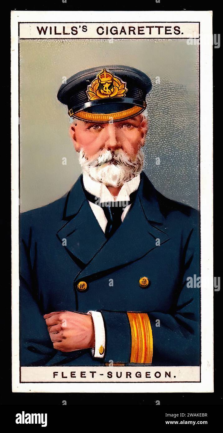 Fleet Surgeon 00001 - Vintage Cigarette Card Illustration Stock Photo