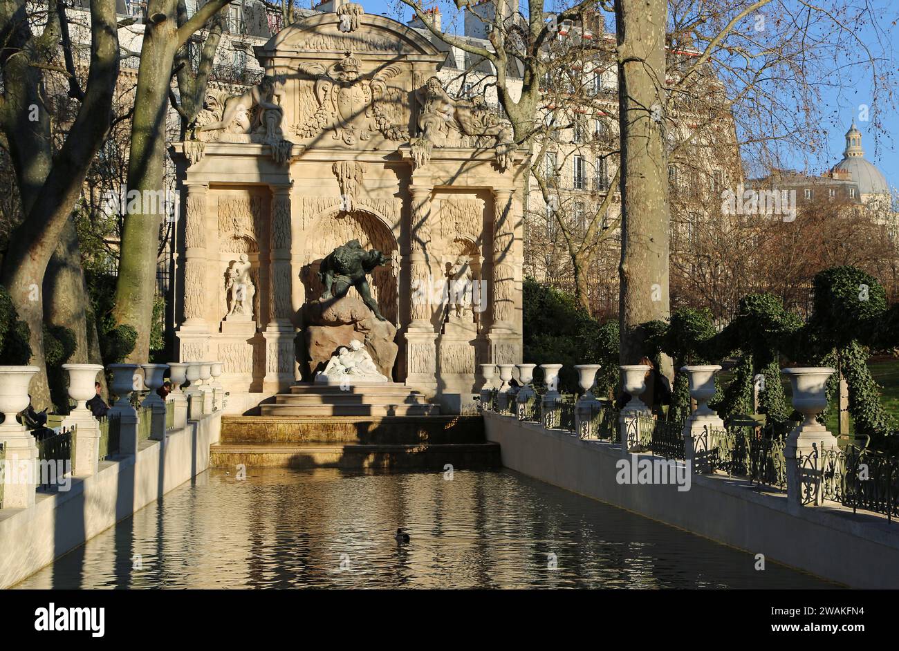 Medici Fountain - Paris Stock Photo