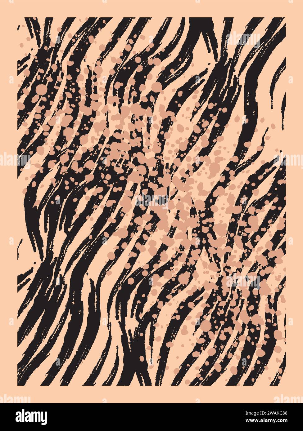 illustration frame with abstract lines Stock Vector
