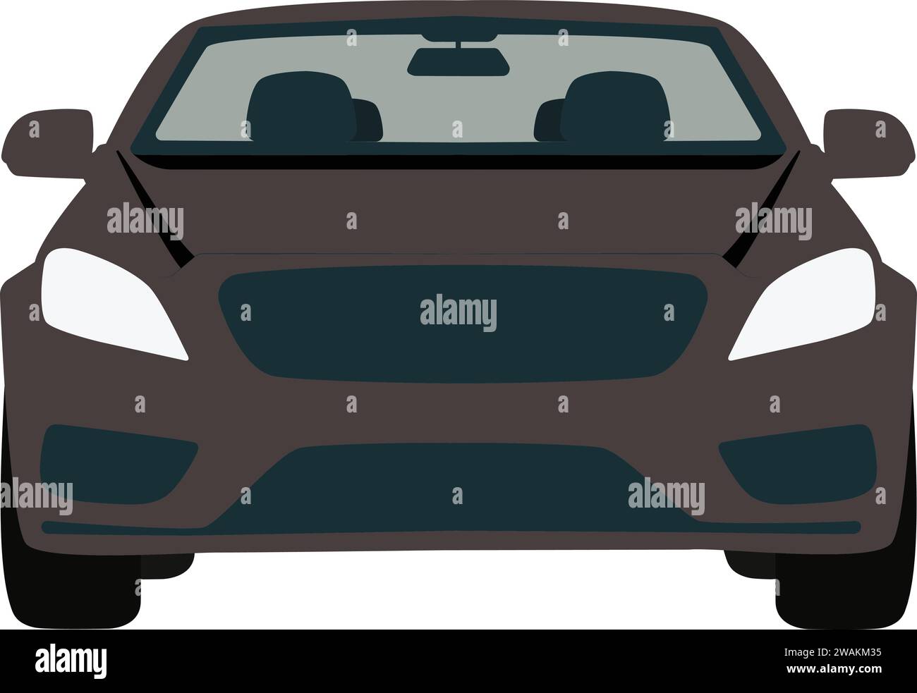 Car icon vector | Car Picture front view Stock Vector