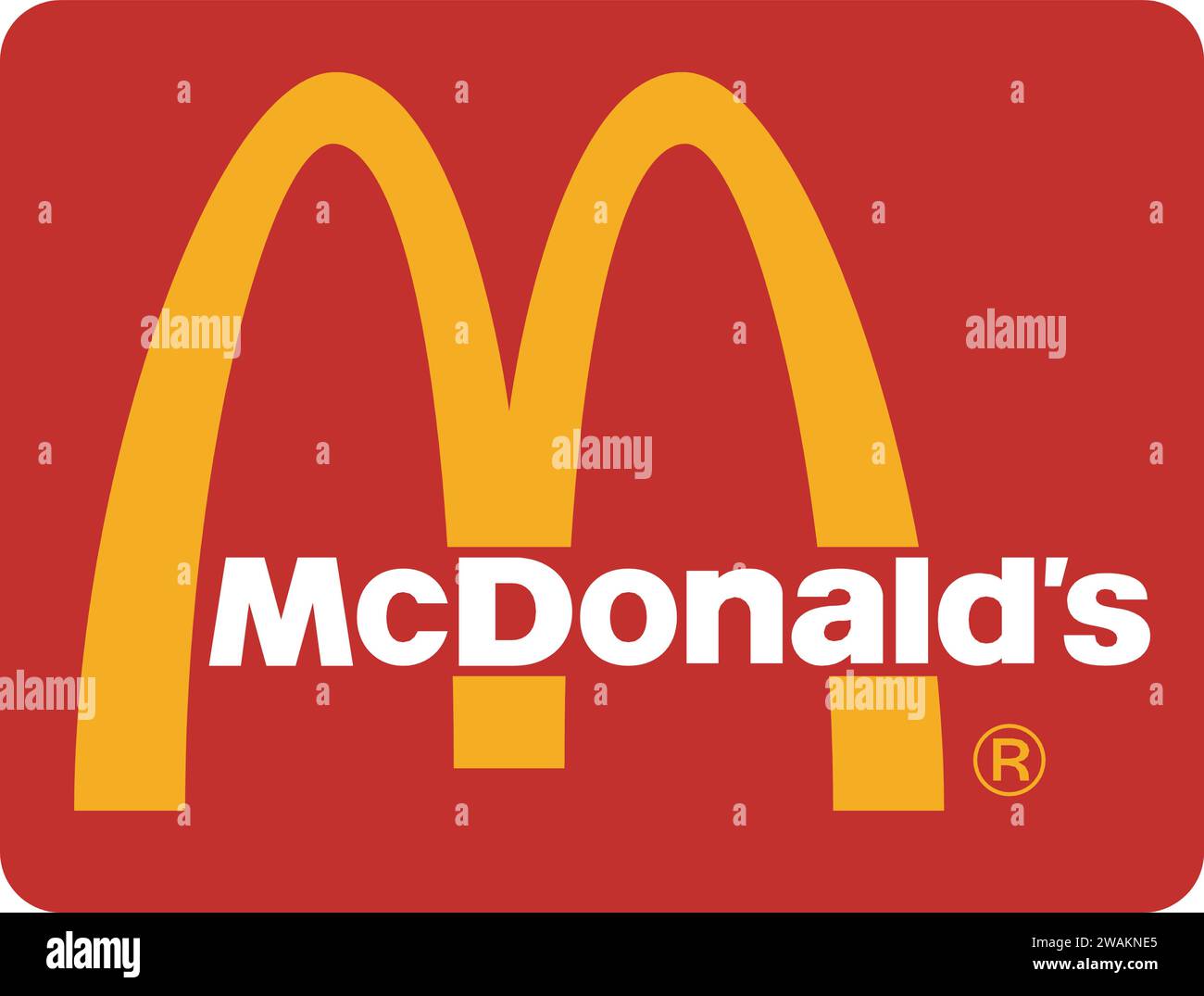 McDonald's logo , worlds largest chain | McDonald's icon Stock Vector