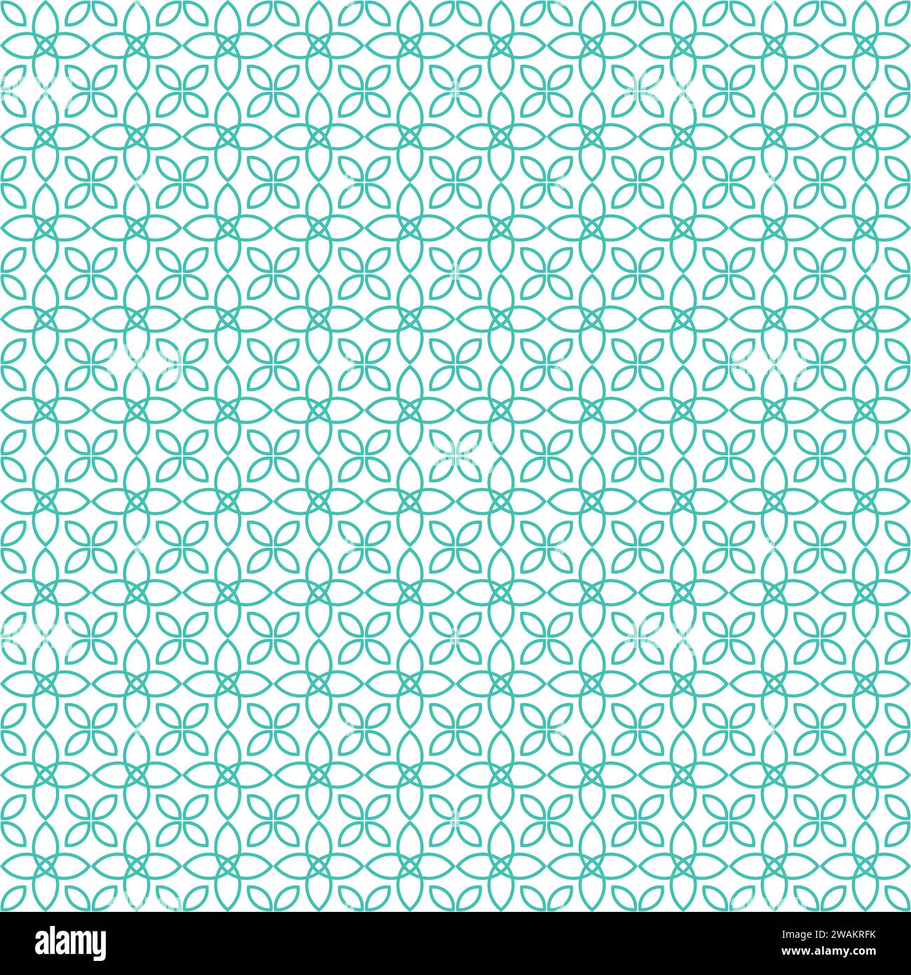 Geometric floral seamless pattern background Stock Vector