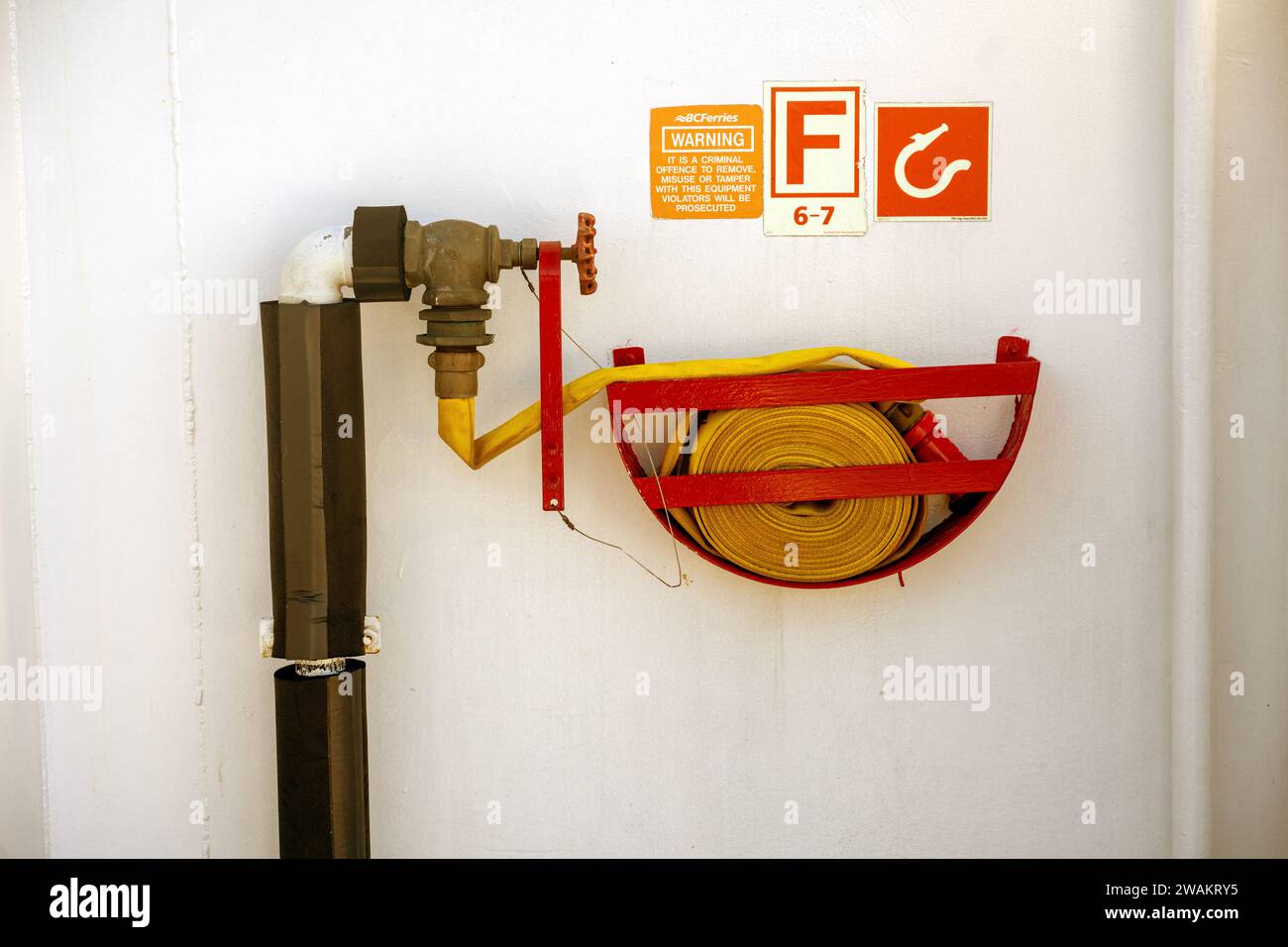 Ship's fire hydrant Stock Photo - Alamy