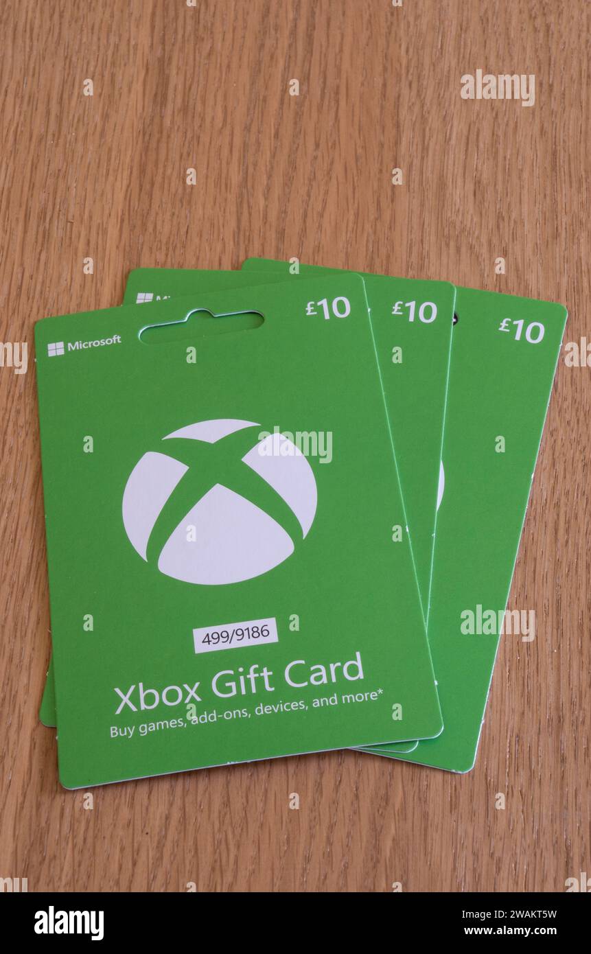 Xbox gift voucher hi-res stock photography and images - Alamy