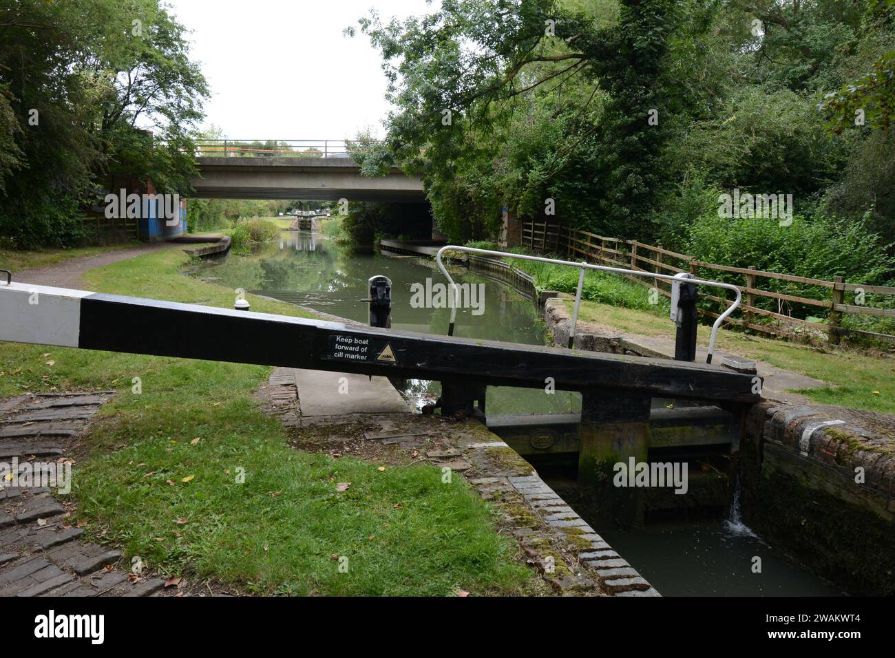 Northampton Northamptonshire Canal river water lock gates gate locks ...