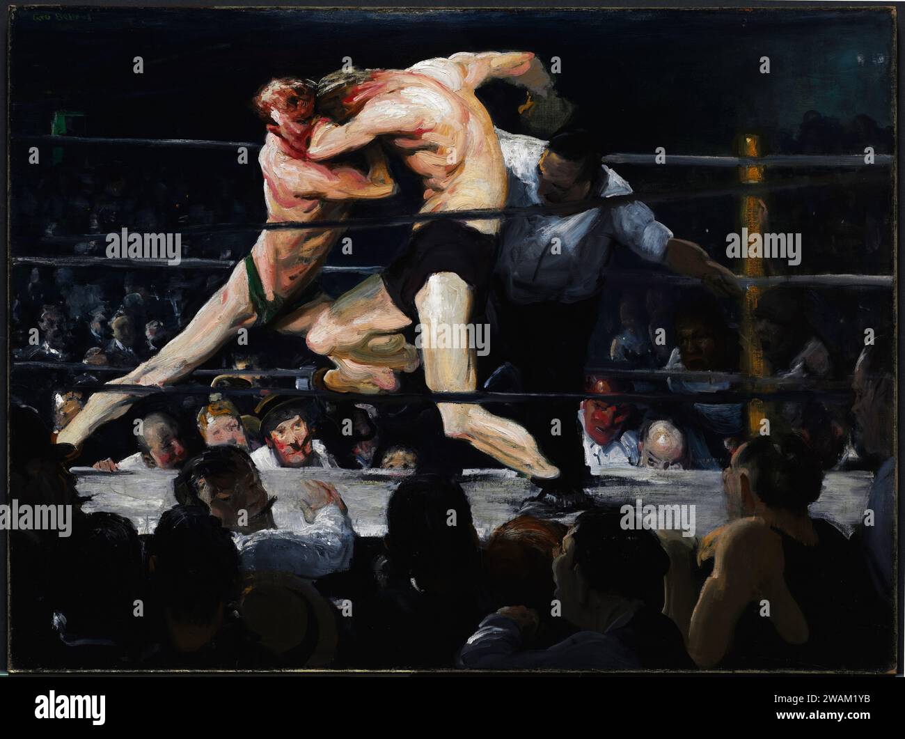 Stag at Sharkey's. George Bellows. 1909. Stock Photo