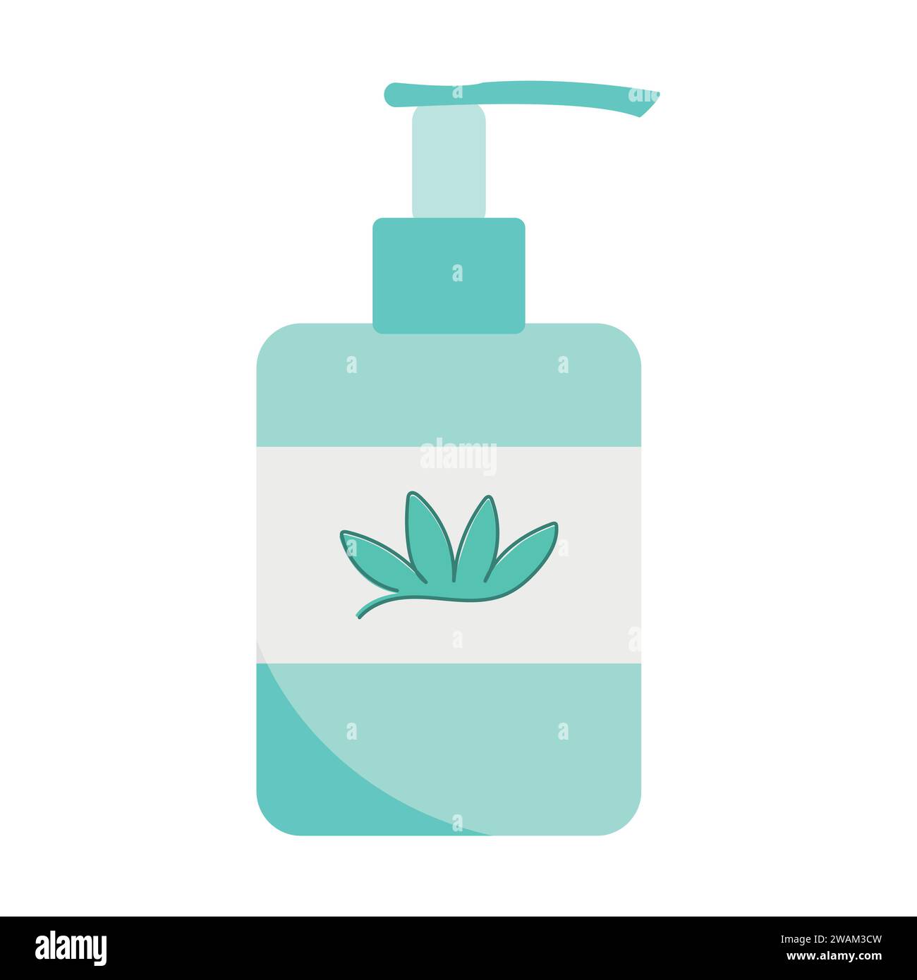 Plastic pump bottle for cosmetic products like cleansing or shower gel