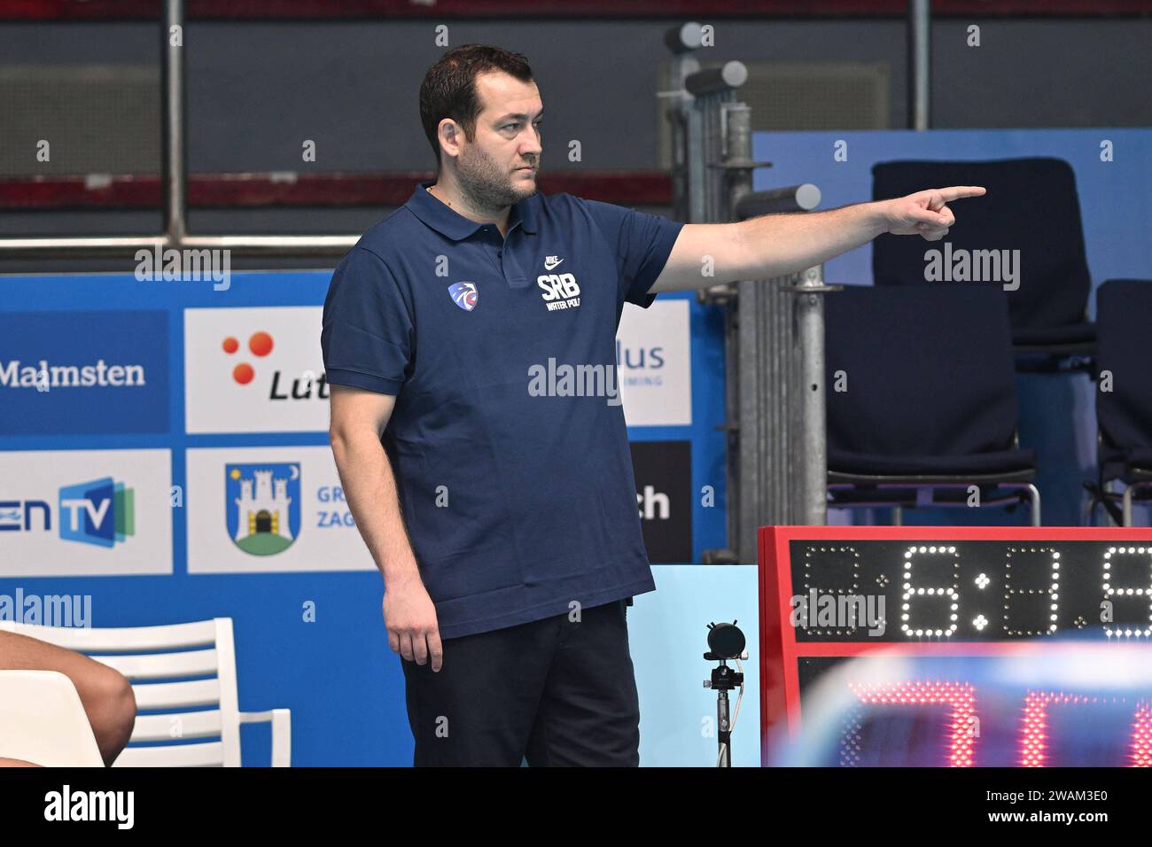 Zagreb, Croatia, 050124. European Water Polo Championship 2024