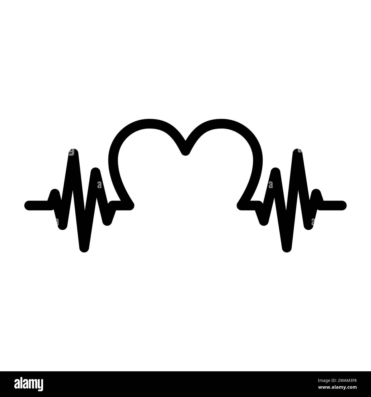 Heartbeat Heart Shape Centered Line | Heartbeat tattoo, Heart rate tattoo,  Heart monitor tattoo