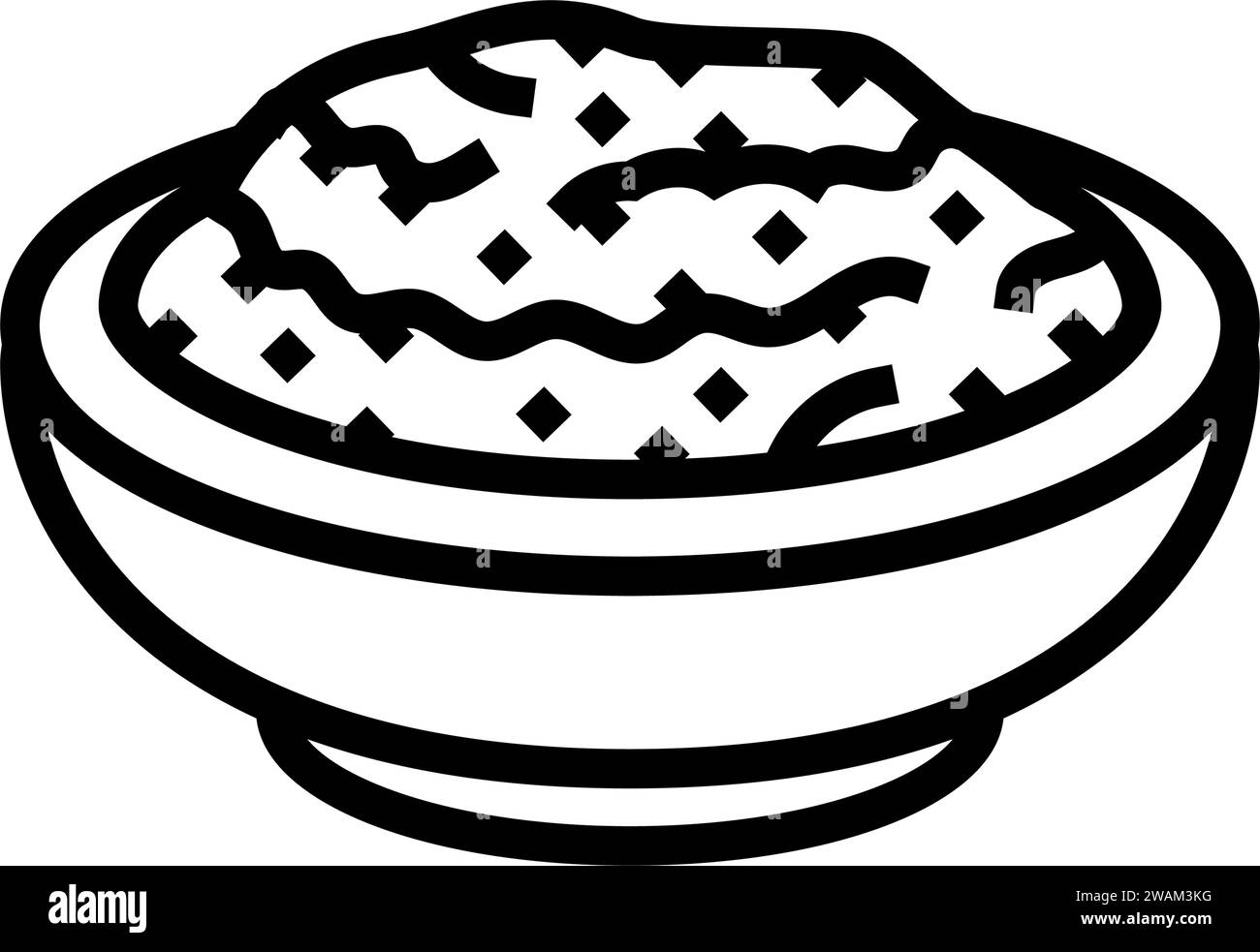 salsa mexican cuisine line icon vector illustration Stock Vector Image ...