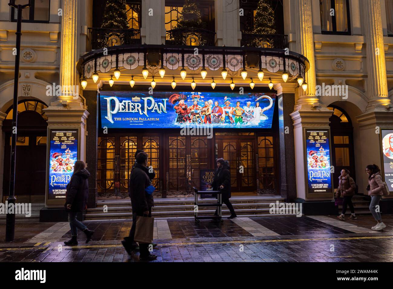 London, UK 1 December 2023, The London Palladium this Christmas, Peter Pan is the West End