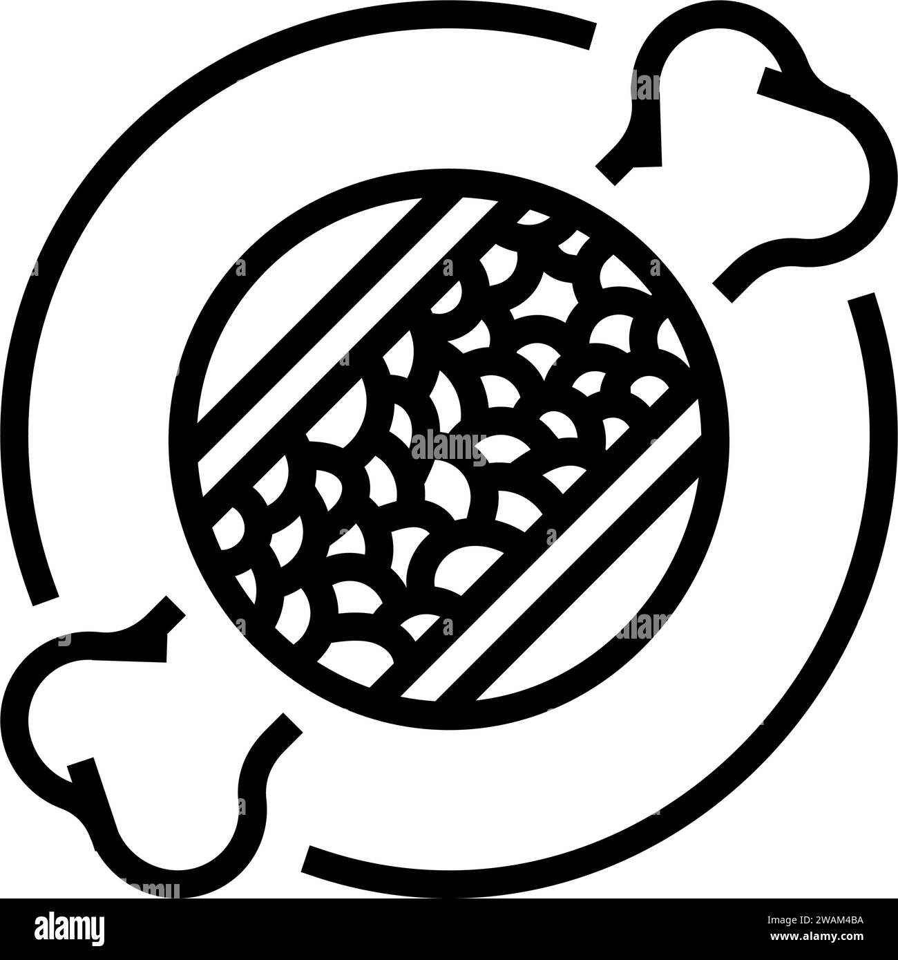 disease osteoporosis bone line icon vector illustration Stock Vector ...