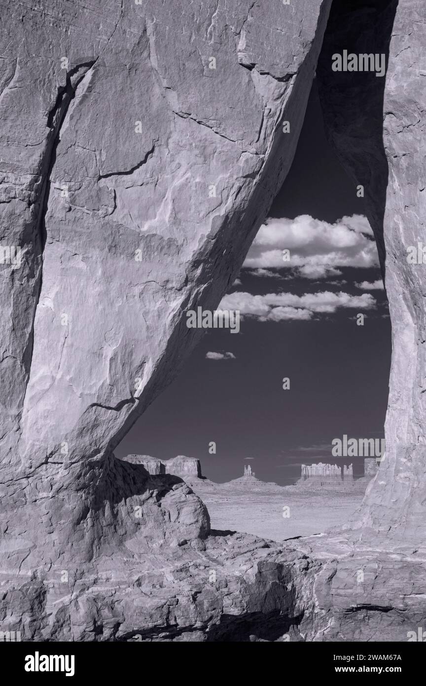 Teardrop Arch, Monument Valley, Arizona Stock Photo