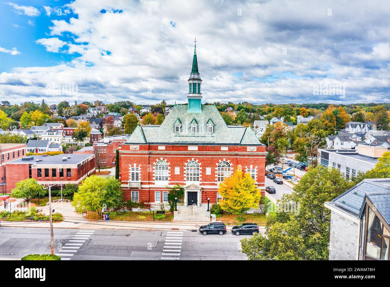 Concord, NH City Hall and Auditorium Stock Photo