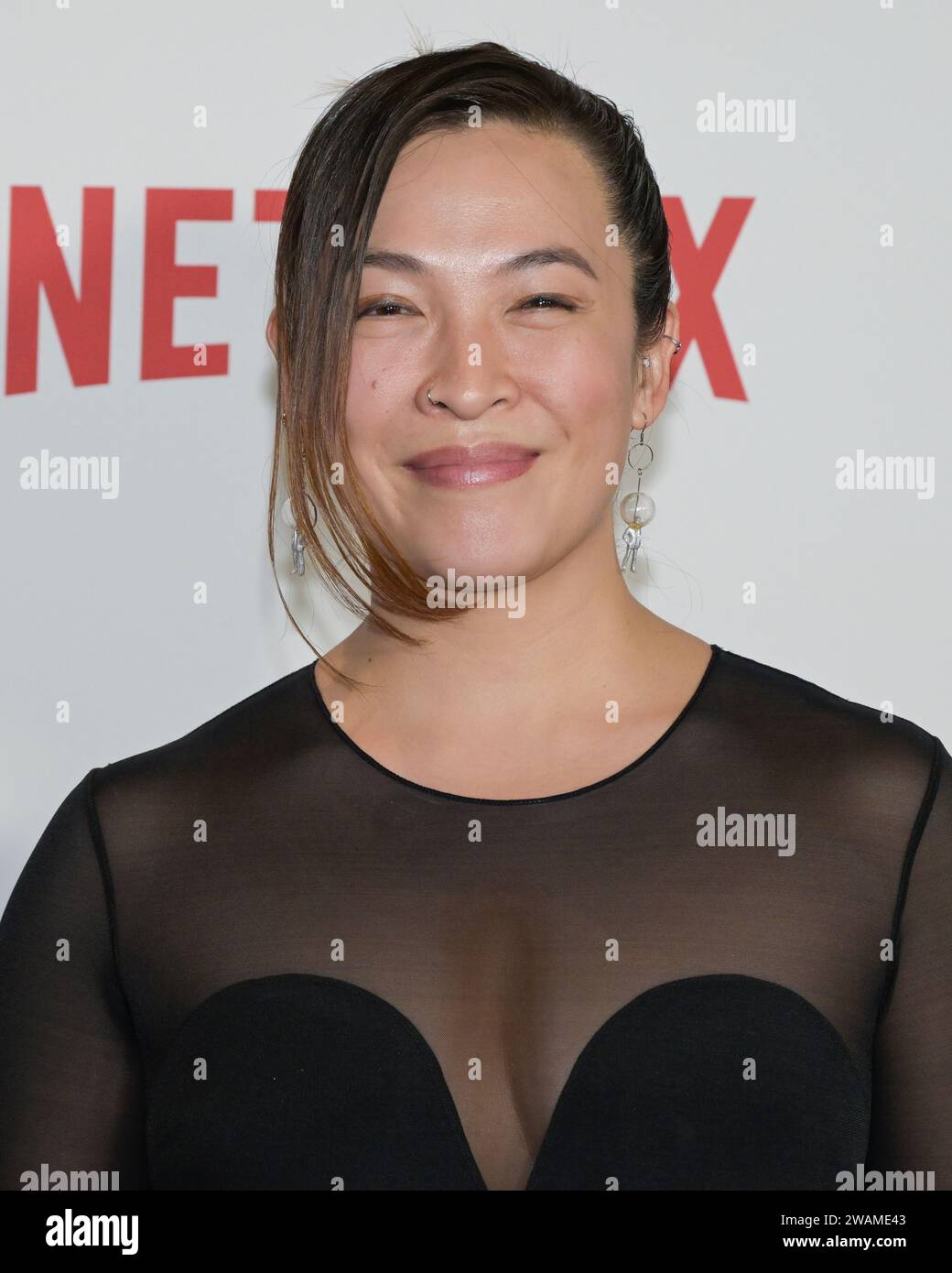 January 4, 2024, Hollywood, California, United States: Vera Chow attends the Los Angeles Premiere of ''The Brothers Sun' (Credit Image: © Billy Bennight/ZUMA Press Wire) EDITORIAL USAGE ONLY! Not for Commercial USAGE! Stock Photo