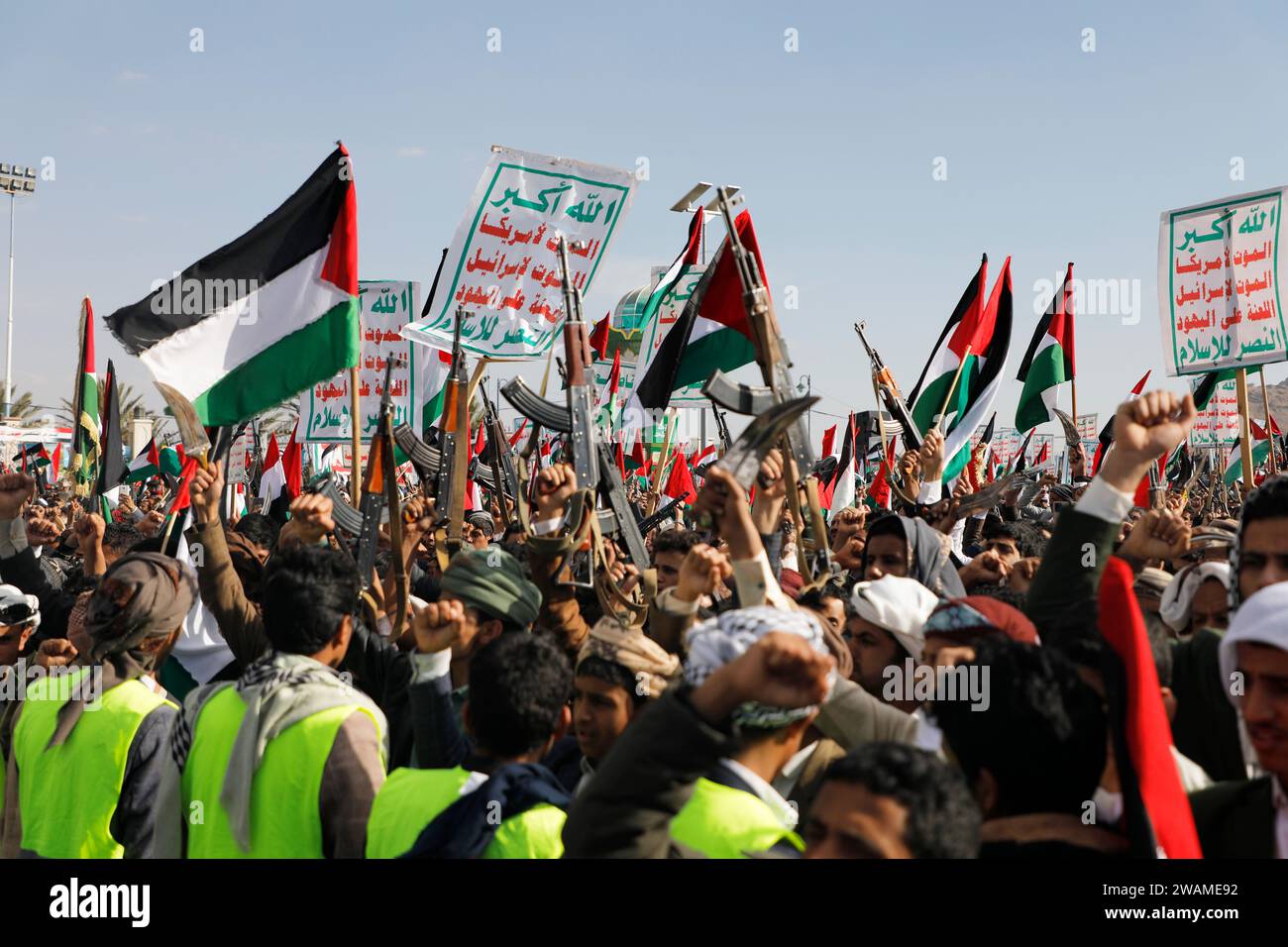 SANAA, Sanaa, Yemen. 5th Jan, 2024. January 05, 2024, Sanaa, Yemen: A