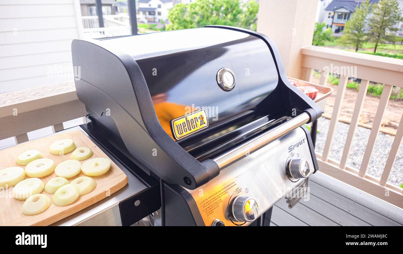 Two burner gas grill hi-res stock photography and images - Alamy