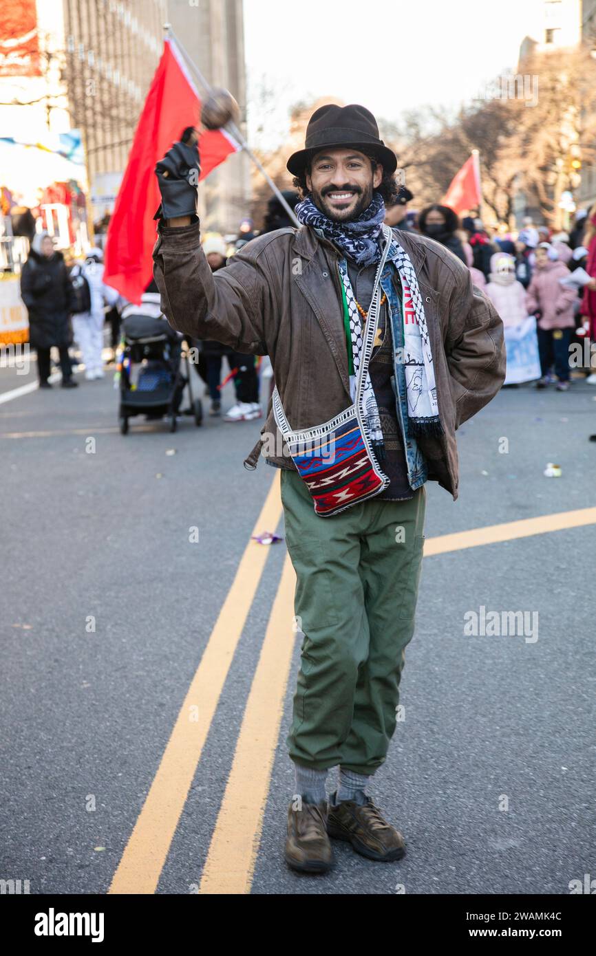 New York, New York, USA. 5th Jan, 2024. Performers at Three Kings Day