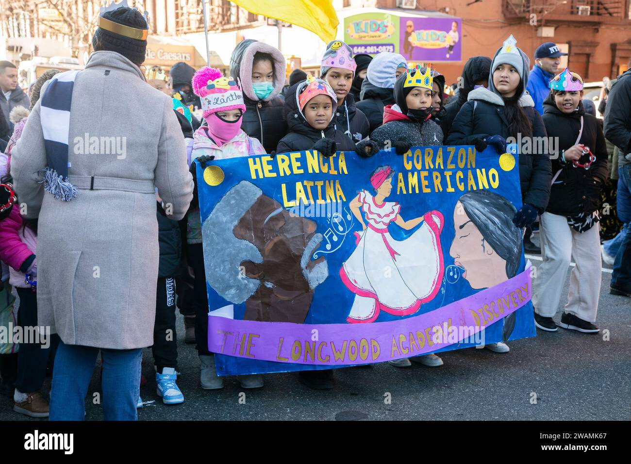 New York, New York, USA. 5th Jan, 2024. Performers at Three Kings Day