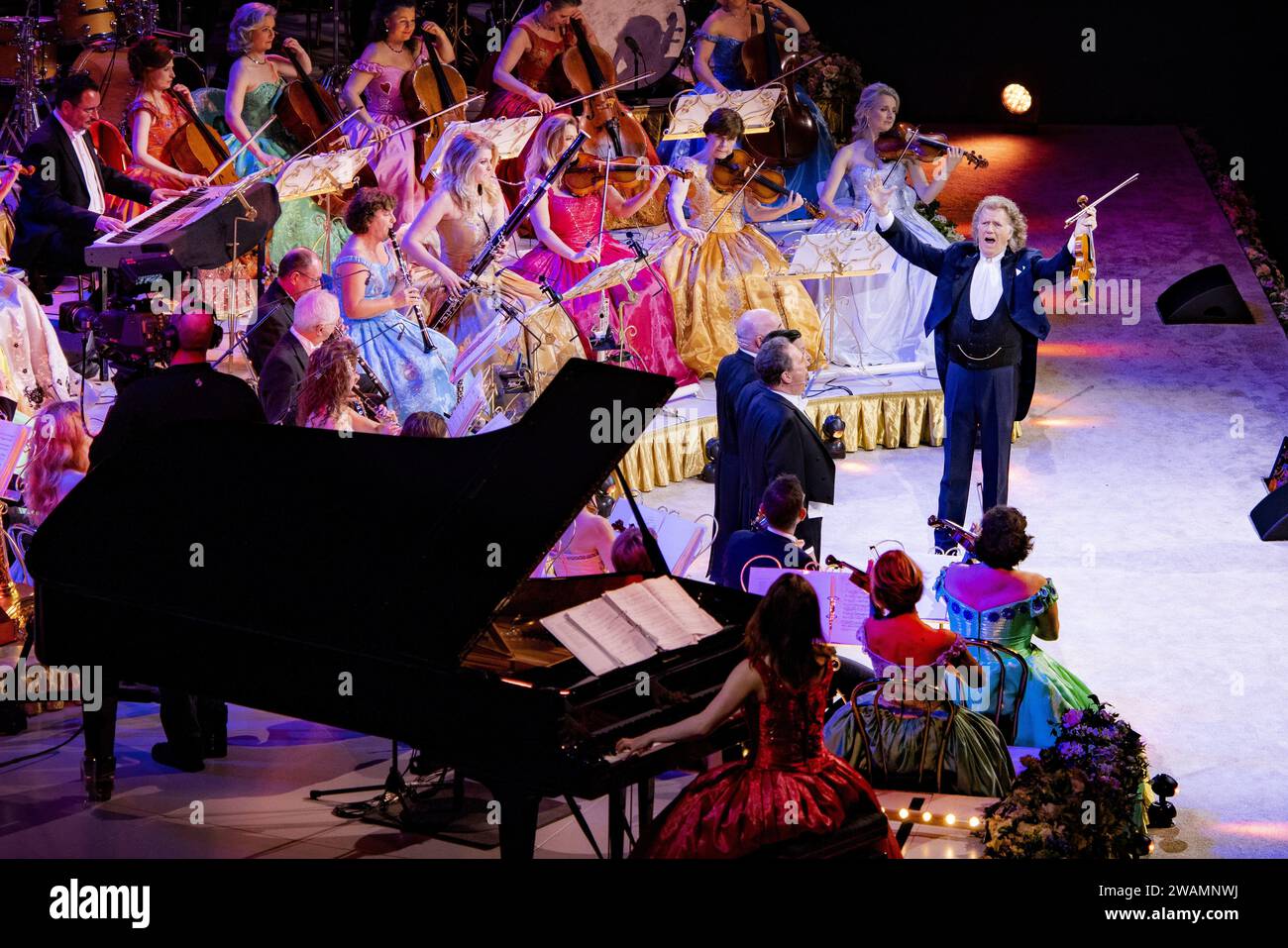 AMSTERDAM Violinist Andre Rieu during a New Year's concert in the