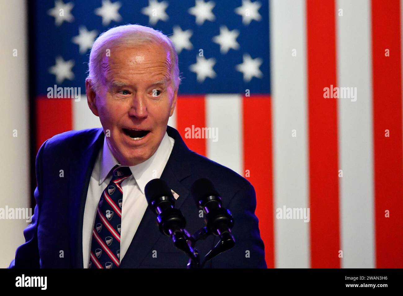 Blue Bell, United States. 05th Jan, 2024. U.S. President Joseph Biden