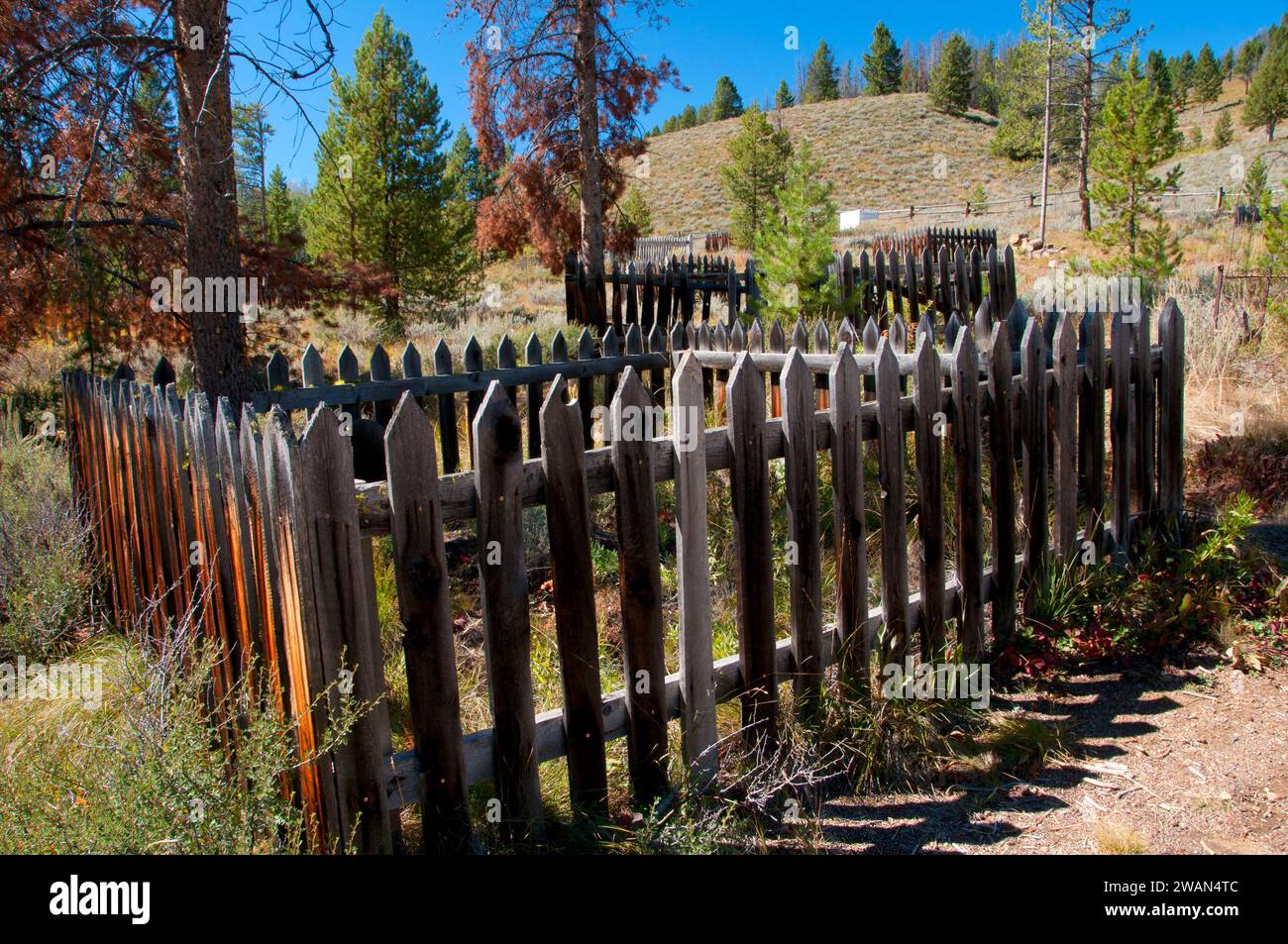 Bonanza Ghost Town cemetery, Land of the Yankee Fork Historic Area