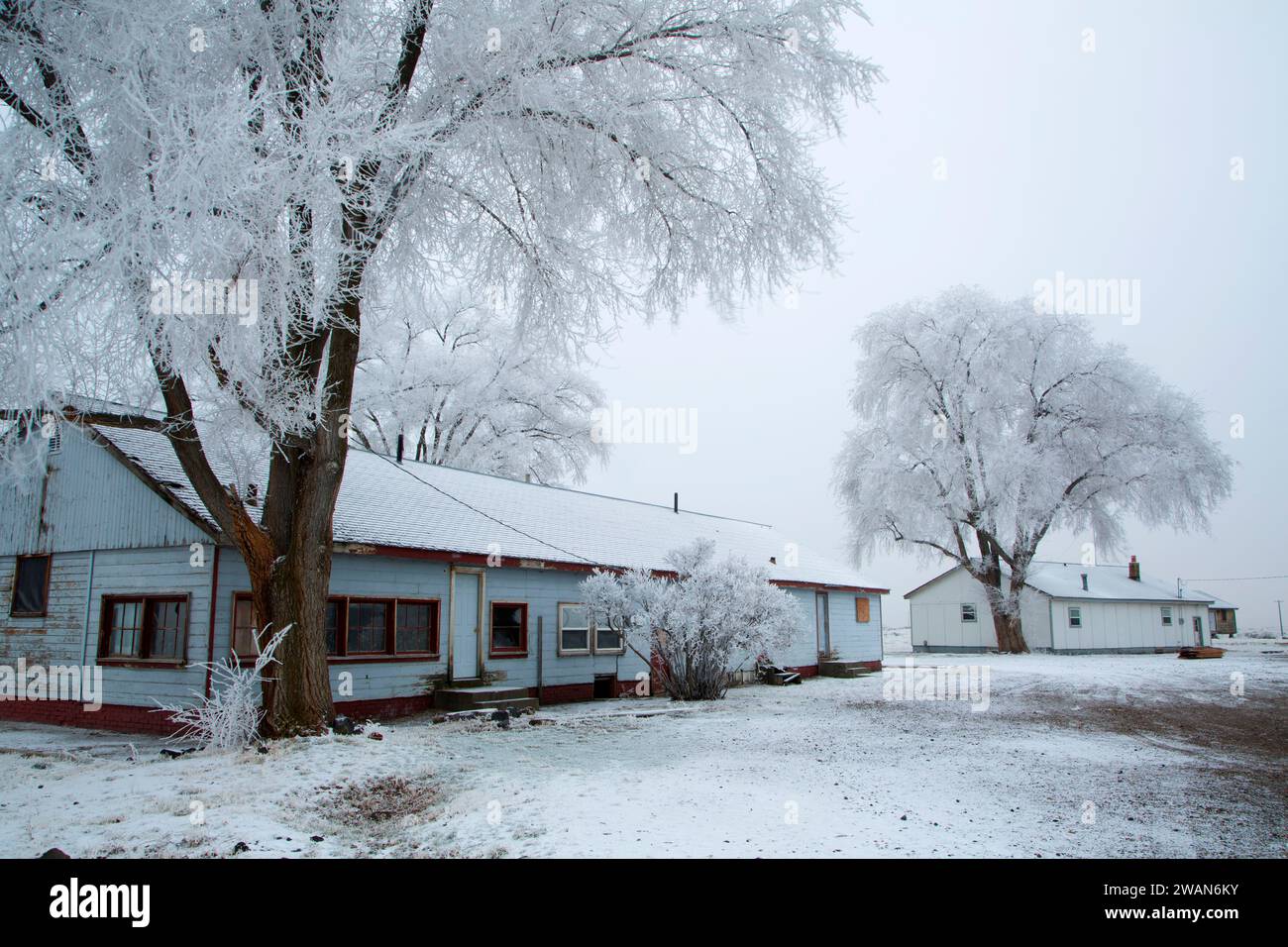 Duplex (post interment camp), Minidoka National Historic Site, Idaho Stock Photo