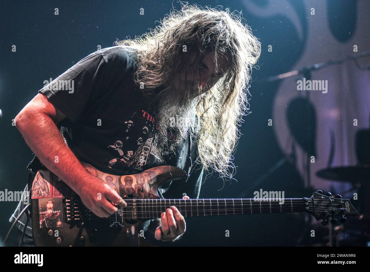 Trey Spruance (guitar) performing live with Mr. Bungle Stock Photo Alamy
