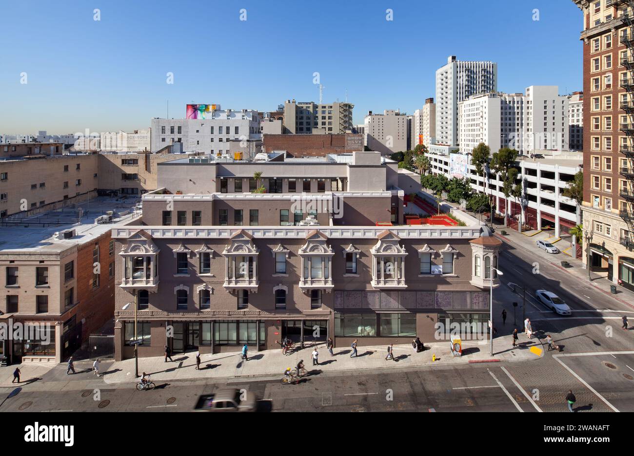 New Pershing Apartments downtown Los Angeles Stock Photo