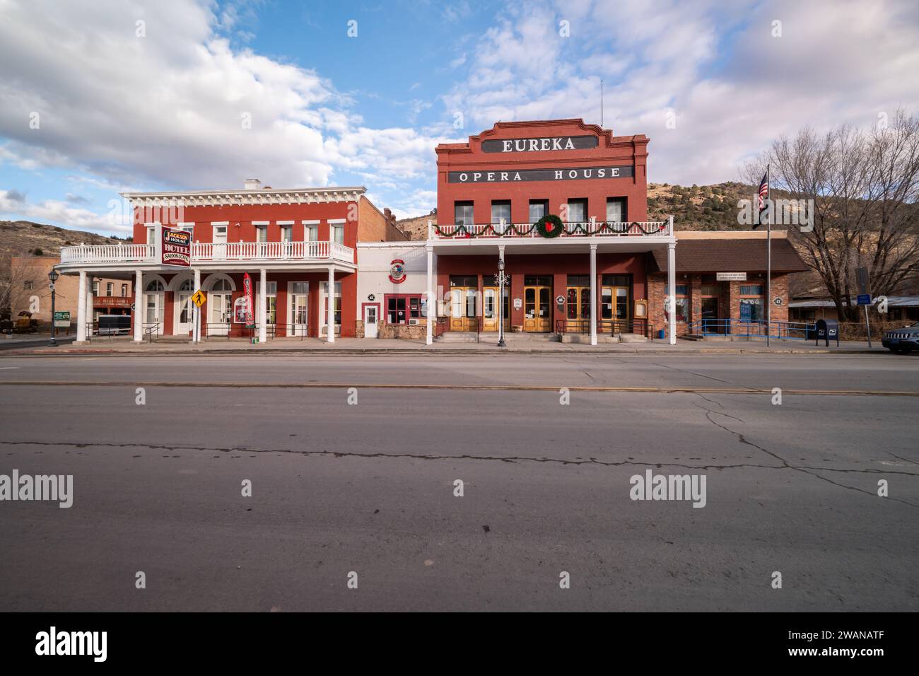 Eureka Nevada, Old Opera House Stock Photo Alamy