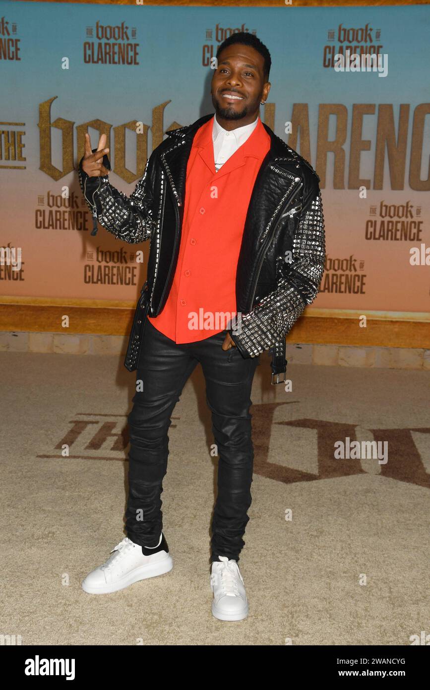 LOS ANGELES, CA - JANUARY 5: Kel Mitchell at The Book of Clarence LA Premiere on January 5, 2024 at The Academy Museum of Motion Pictures in Los Angeles, California. Copyright: xJeffreyxMayerx Stock Photo