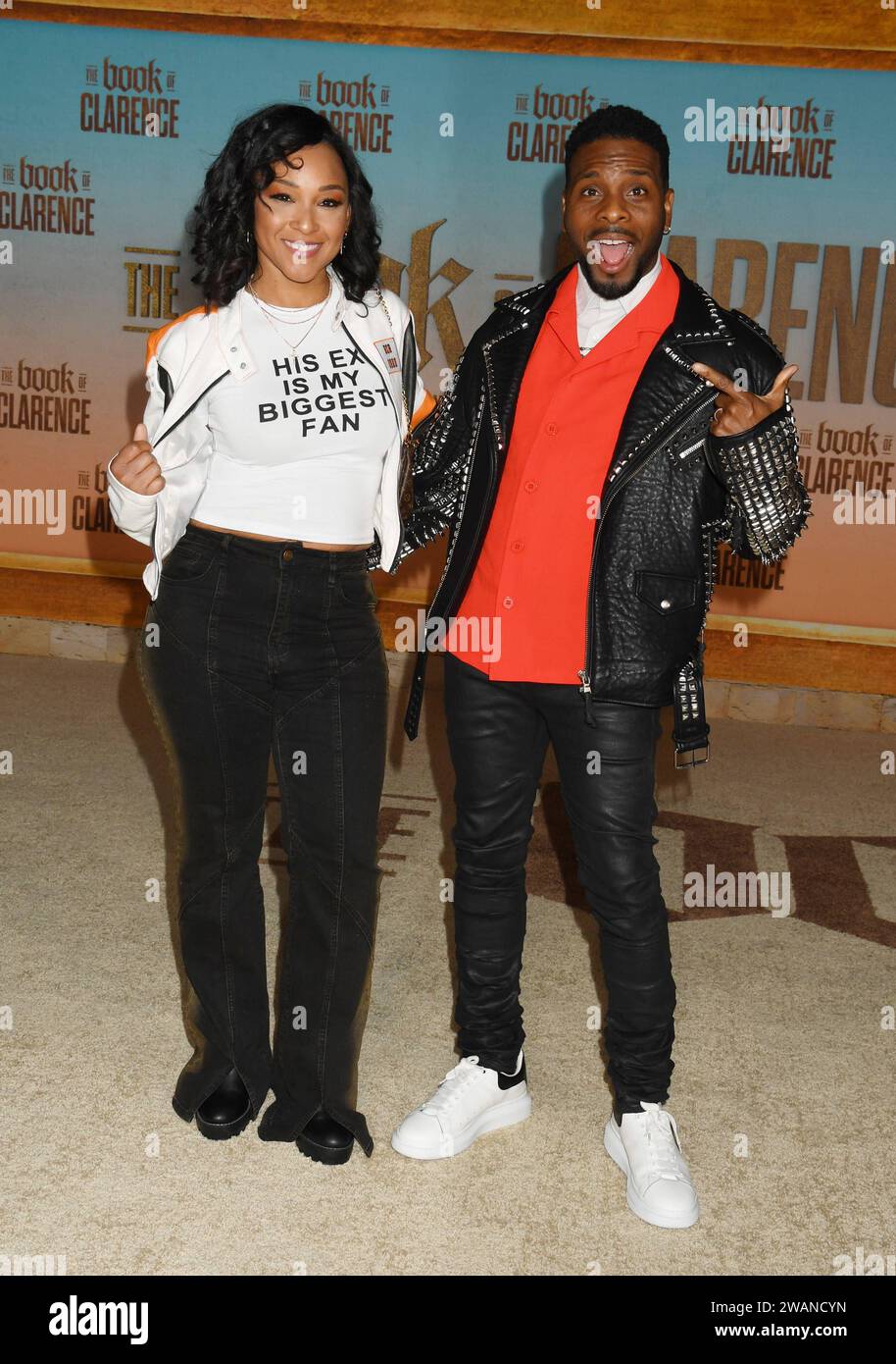 LOS ANGELES, CA - JANUARY 5: Kel Mitchell and wife Asia Lee at The Book