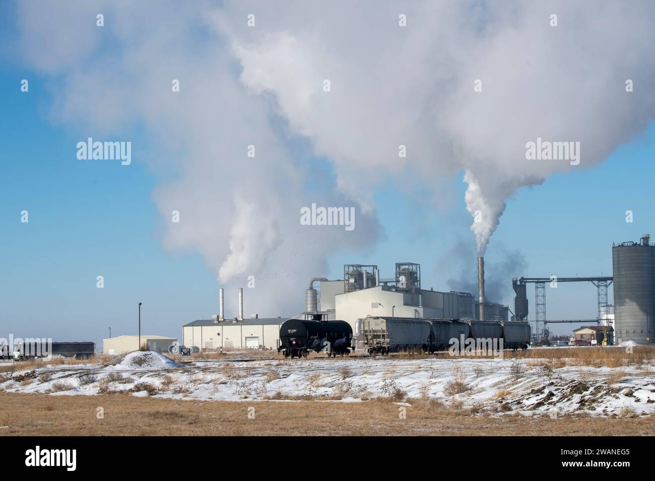 Jewell, Iowa. Poet bioprocessing plant. The plant produces 90 million