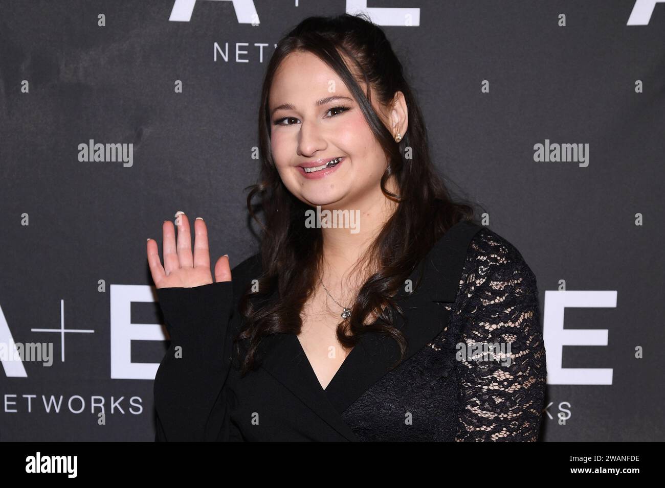 New York, USA. 05th Jan, 2024. Gypsy Rose Blanchard attends the A E 'The Prison Confession of New York, USA. 05th Jan, 2024. Gypsy Rose Blanchard attends the A E 'The Prison Confession of