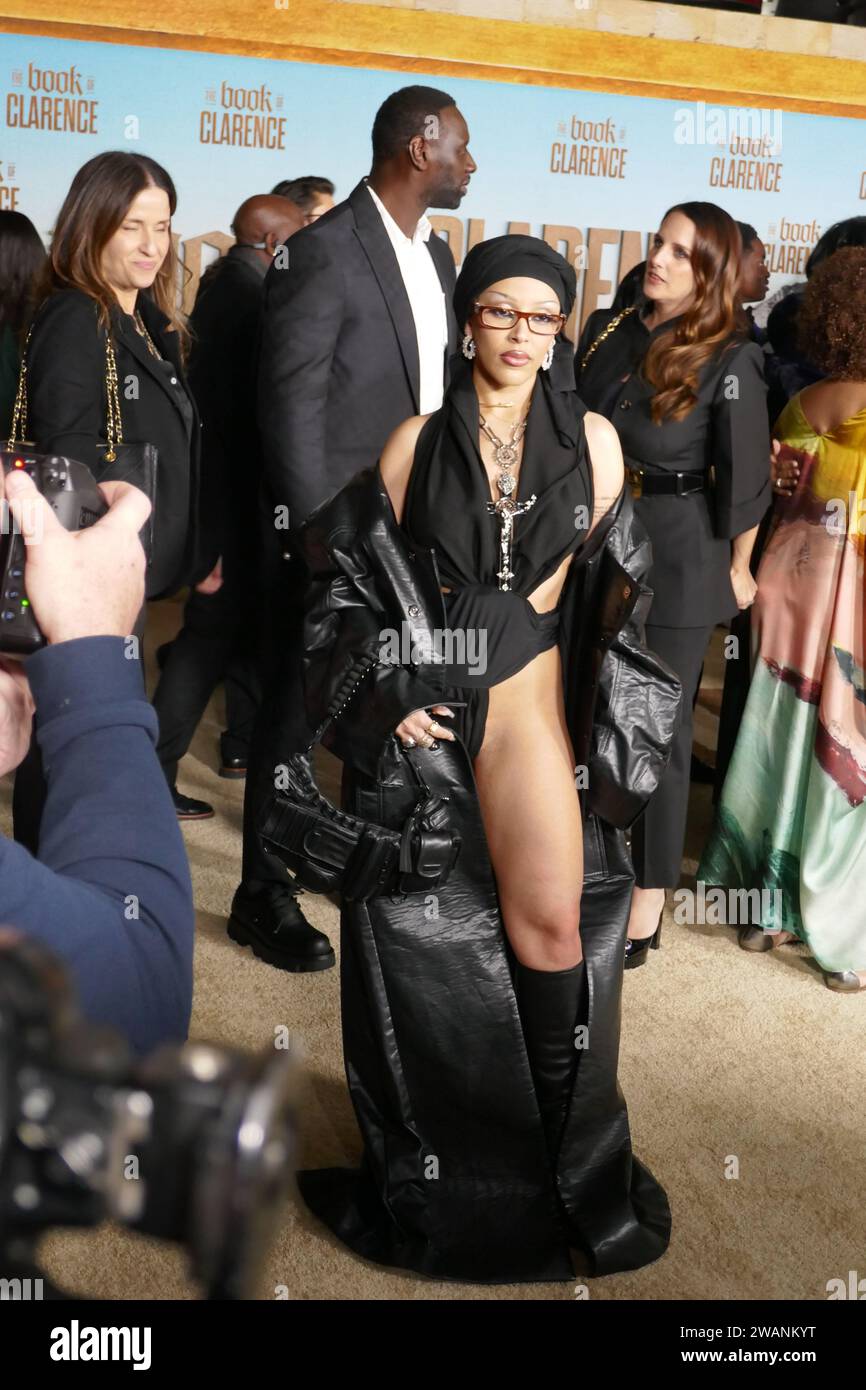 Los Angeles, California, USA 5th January 2024 Singer Doja Cat attends