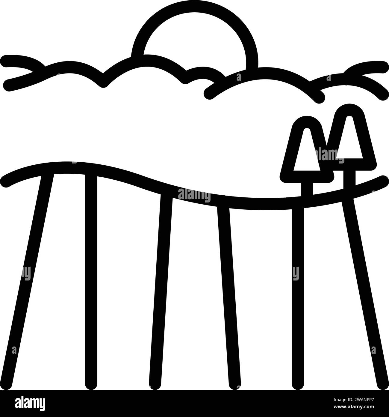 Icon for farm,field Stock Vector