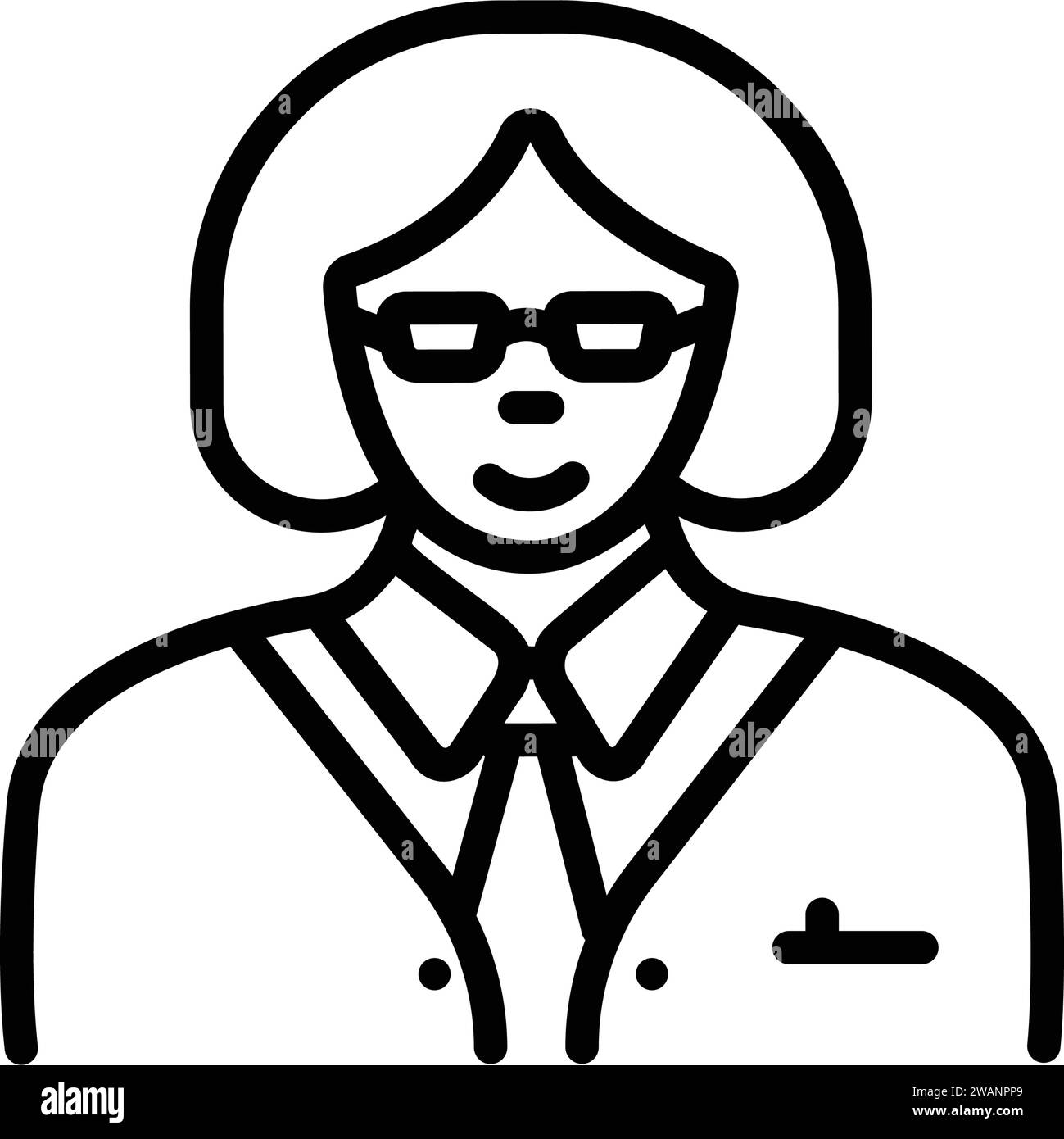 Icon for Manager,steward Stock Vector