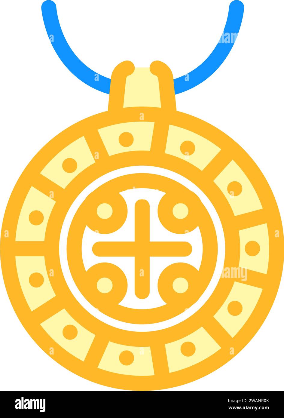 Medallion jewellery Stock Vector Images - Alamy