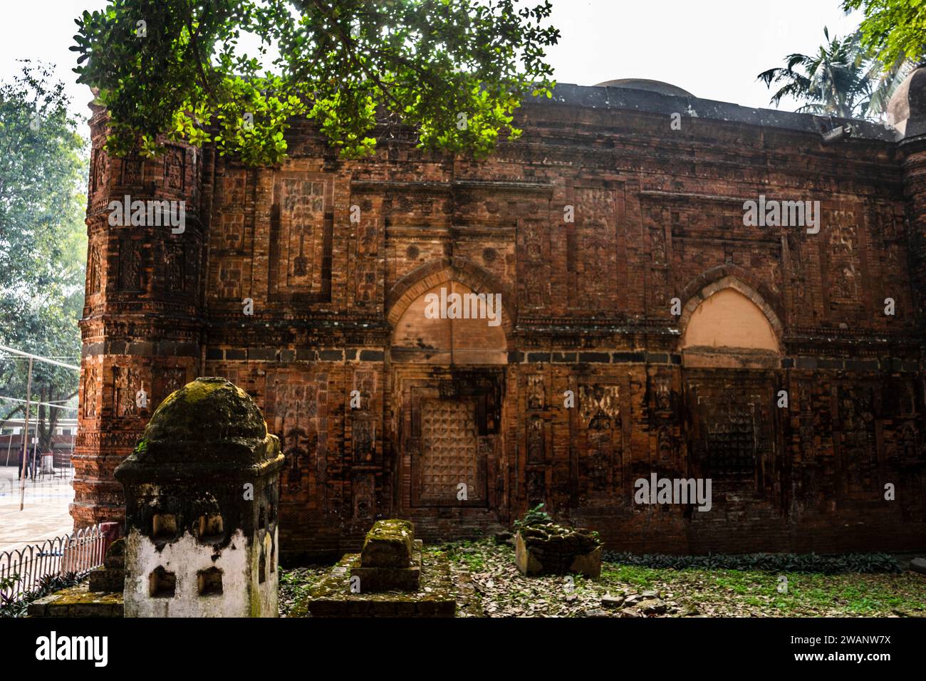 Bagha Shahi Mosque, Rajshahi Division, Bangladesh Stock Photo