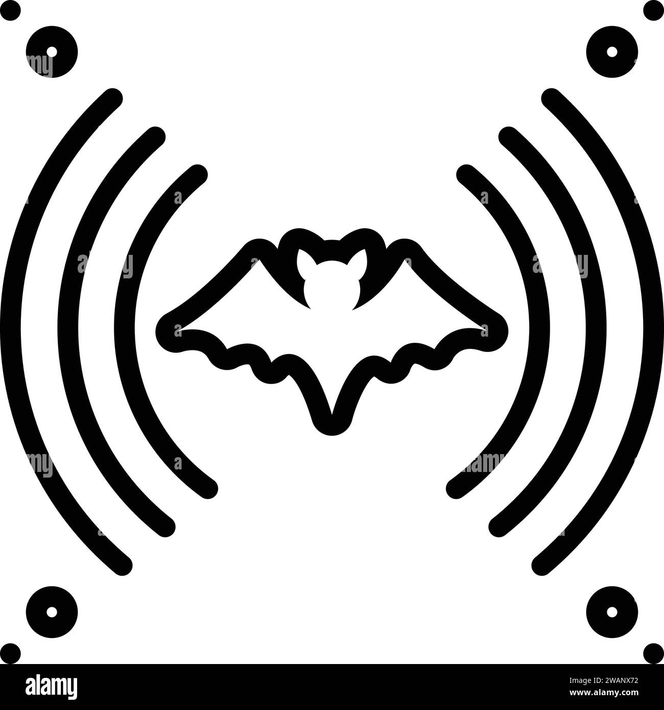 Echolocation bat Stock Vector Images - Alamy