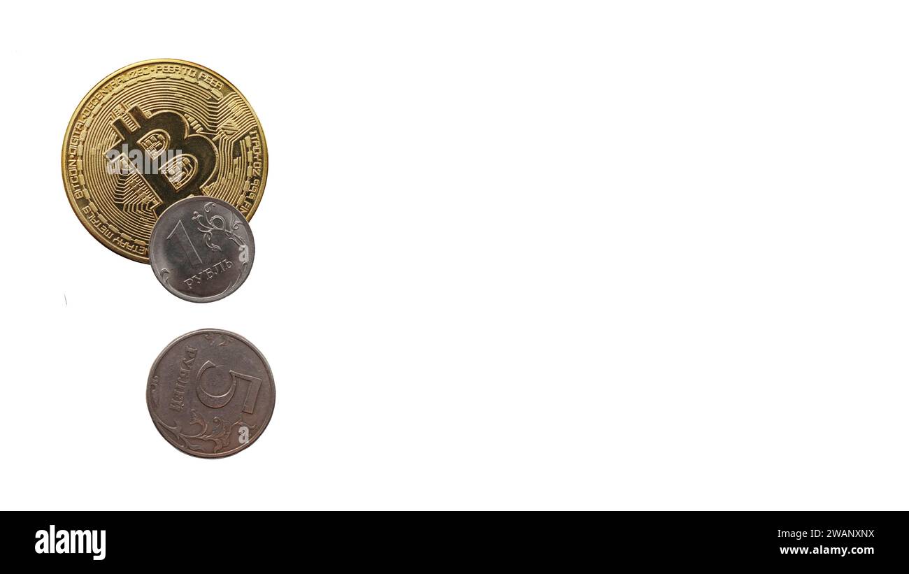 Russian ruble coin and cash Cut Out Stock Images & Pictures - Page 2 - Alamy