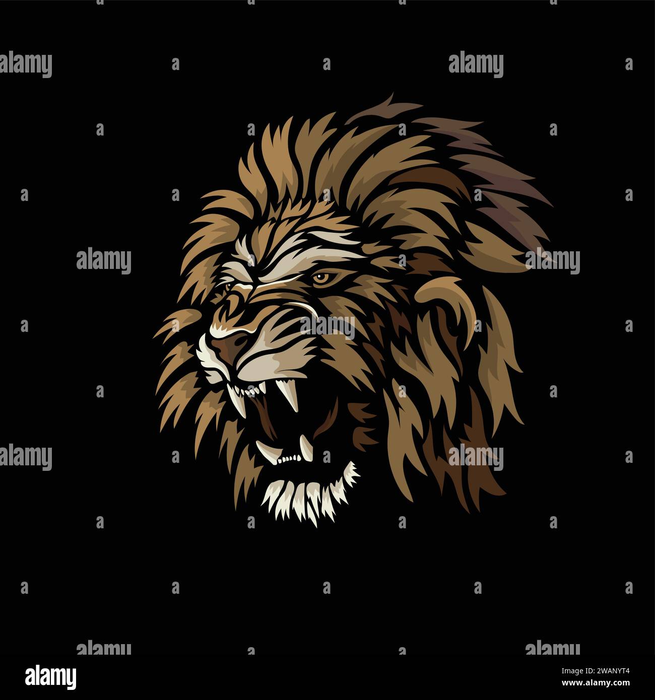 Tribal animal sketch vector vectors hi-res stock photography and images ...