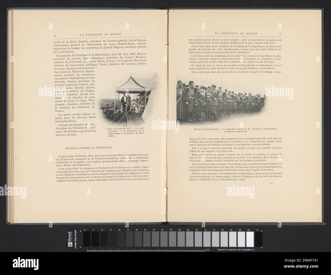 President Félix Faure and General Raoul Le Mouton De Boisdeffre view a