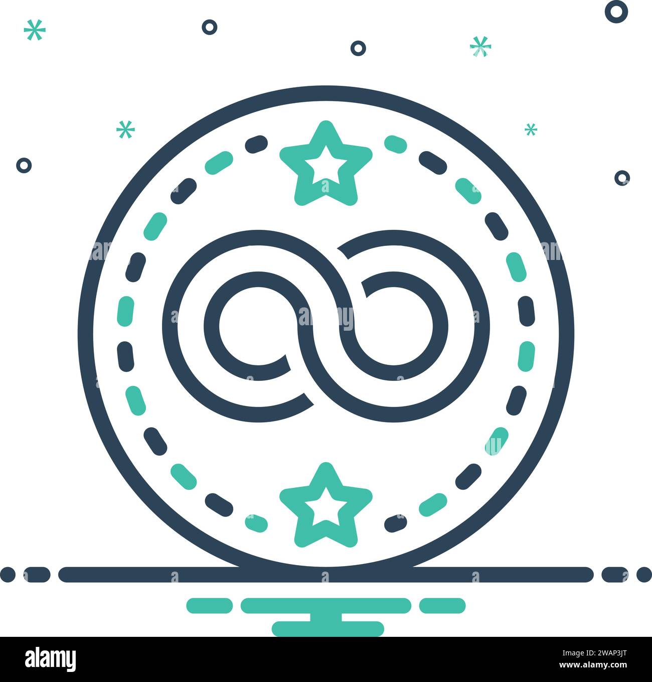 Continuous never ending Stock Vector Images - Alamy