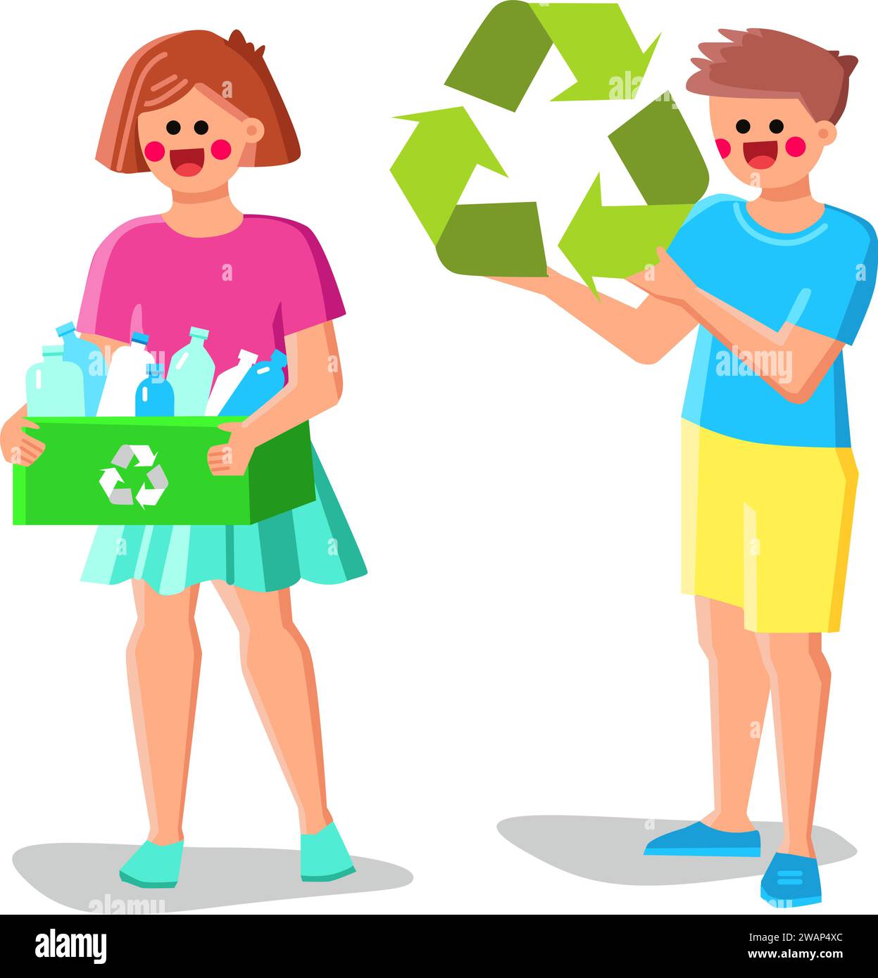 toy children recycled materials vector Stock Vector Image & Art Alamy
